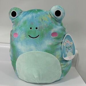 Squishmallows Tie-Dye Ferdie Frog Plush NWT